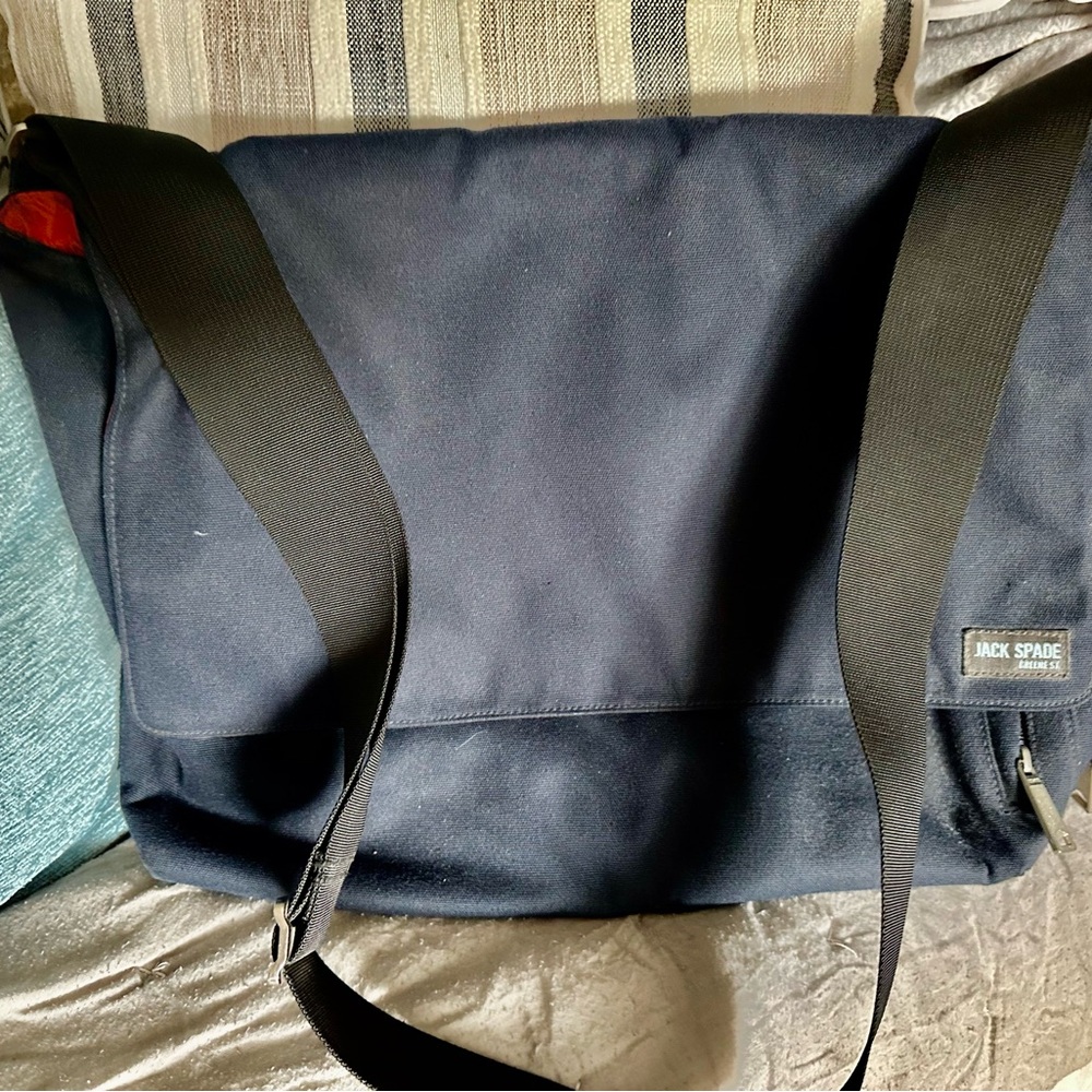 Jack Spade Blue and Orange Travel Bag. Never used